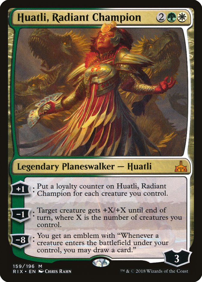 Huatli, Radiant Champion [Rivals of Ixalan] | GrognardGamesBatavia