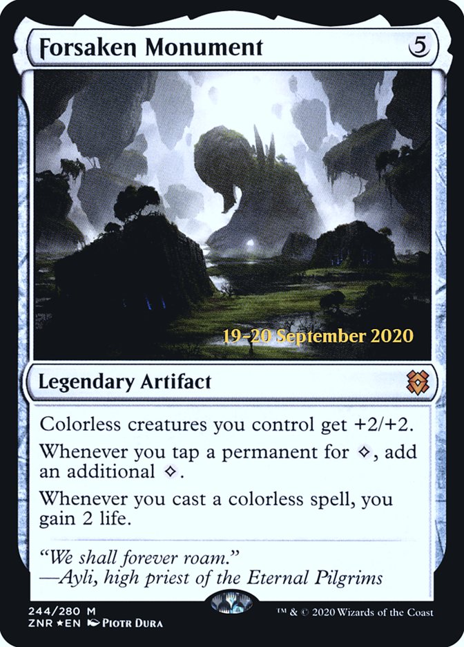 Forsaken Monument [Zendikar Rising Prerelease Promos] | GrognardGamesBatavia