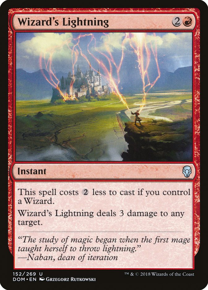 Wizard's Lightning [Dominaria] | GrognardGamesBatavia