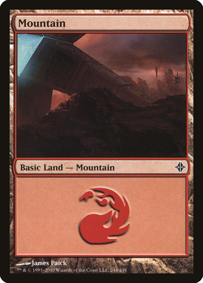 Mountain (244) [Rise of the Eldrazi] | GrognardGamesBatavia