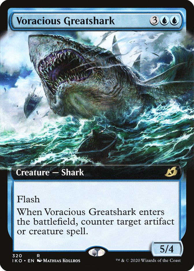 Voracious Greatshark (Extended Art) [Ikoria: Lair of Behemoths] | GrognardGamesBatavia