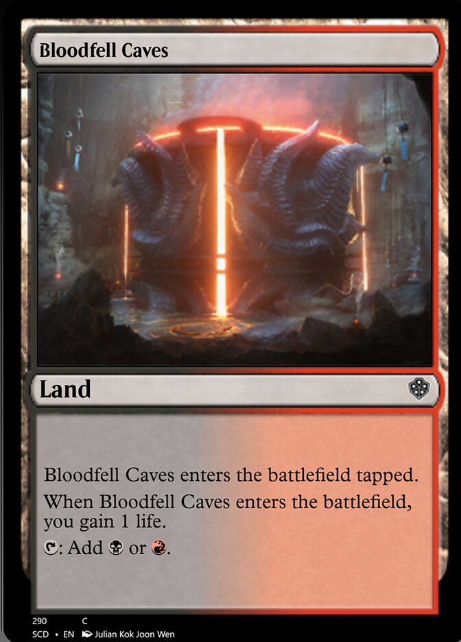 Bloodfell Caves [Starter Commander Decks] | GrognardGamesBatavia