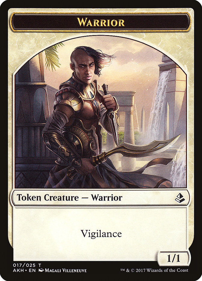 Warrior Token [Amonkhet Tokens] | GrognardGamesBatavia