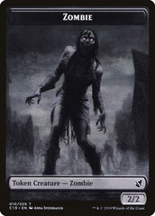 Ob Nixilis, Reignited Emblem // Zombie (010) Double-Sided Token [Commander 2019 Tokens] | GrognardGamesBatavia