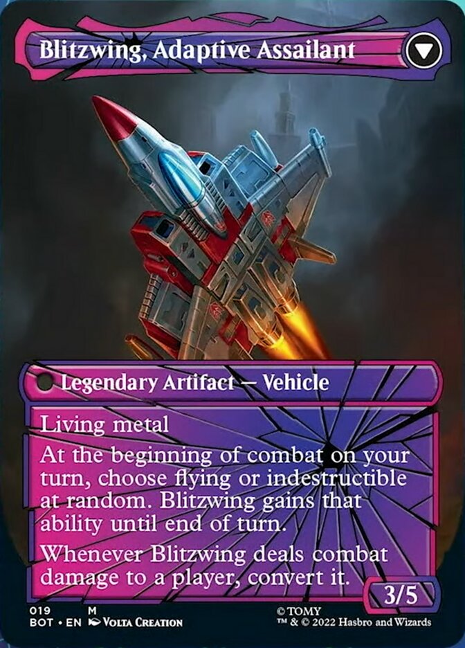 Blitzwing, Cruel Tormentor // Blitzwing, Adaptive Assailant (Shattered Glass) [Universes Beyond: Transformers] | GrognardGamesBatavia