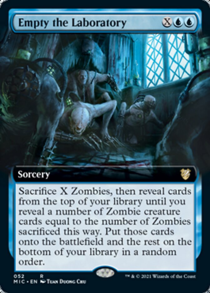 Empty the Laboratory (Extended Art) [Innistrad: Midnight Hunt Commander] | GrognardGamesBatavia