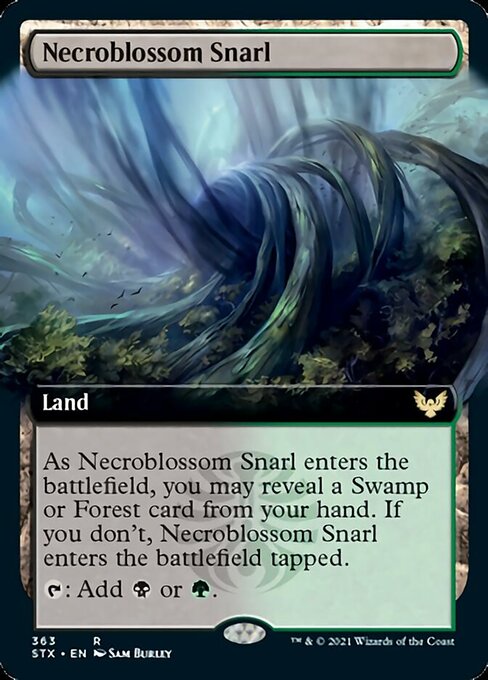 Necroblossom Snarl (Extended Art) [Strixhaven: School of Mages] | GrognardGamesBatavia