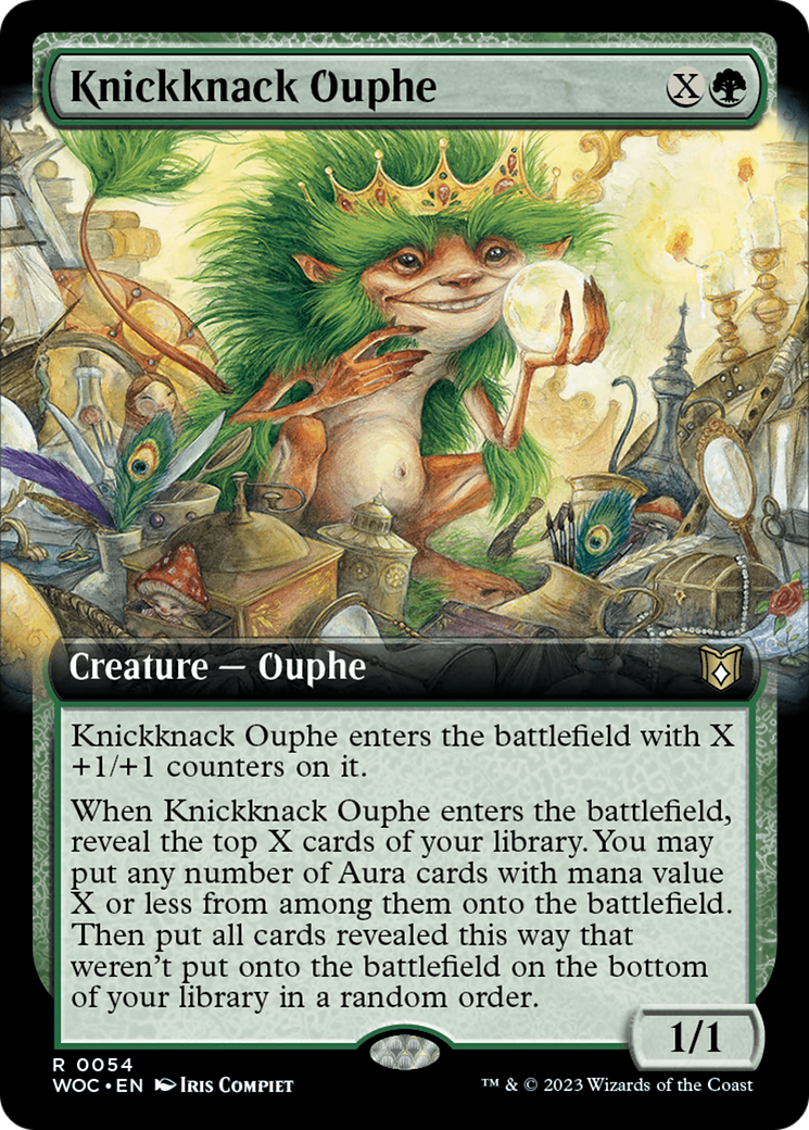 Knickknack Ouphe (Extended Art) [Wilds of Eldraine Commander] | GrognardGamesBatavia