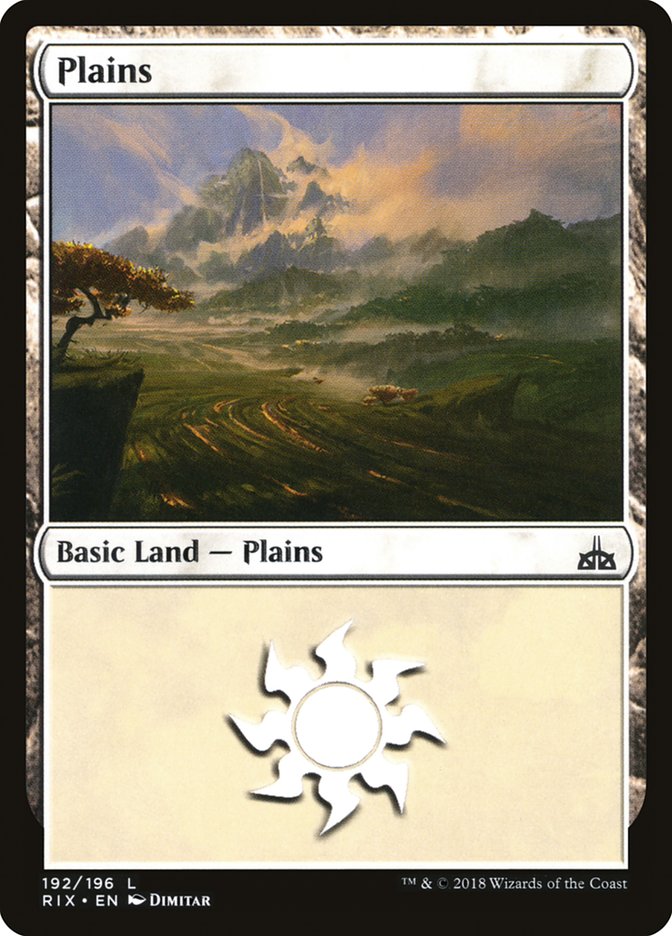 Plains (192) [Rivals of Ixalan] | GrognardGamesBatavia