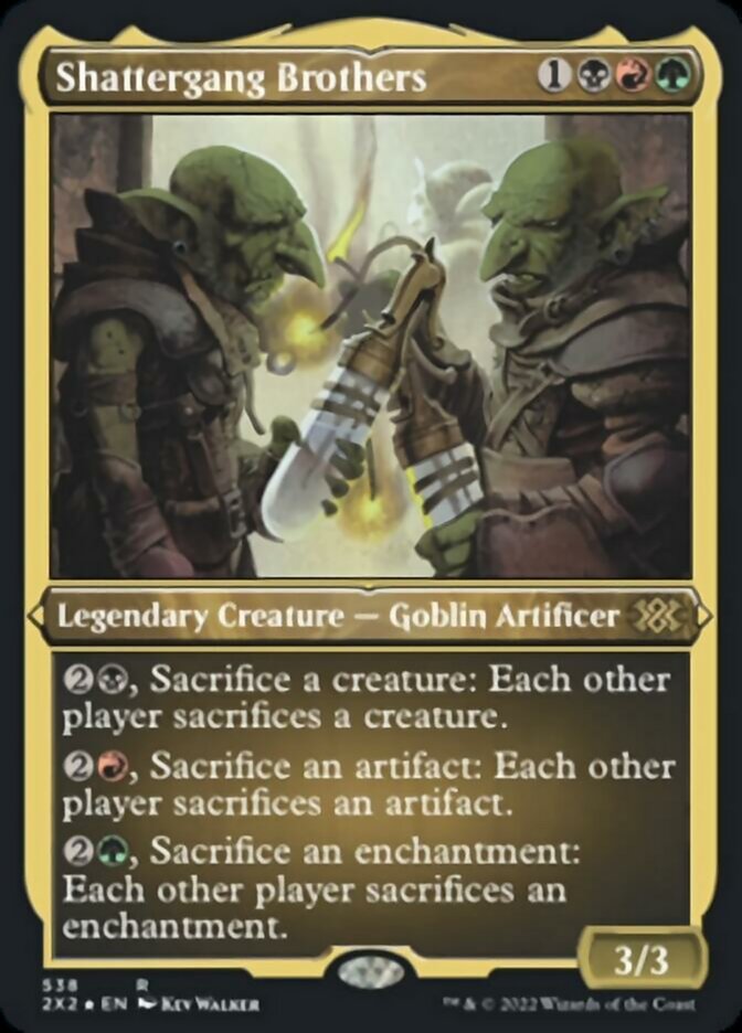 Shattergang Brothers (Foil Etched) [Double Masters 2022] | GrognardGamesBatavia