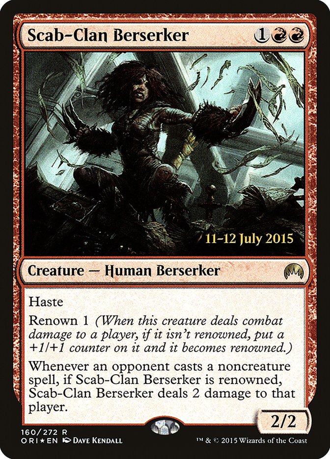 Scab-Clan Berserker [Magic Origins Prerelease Promos] | GrognardGamesBatavia