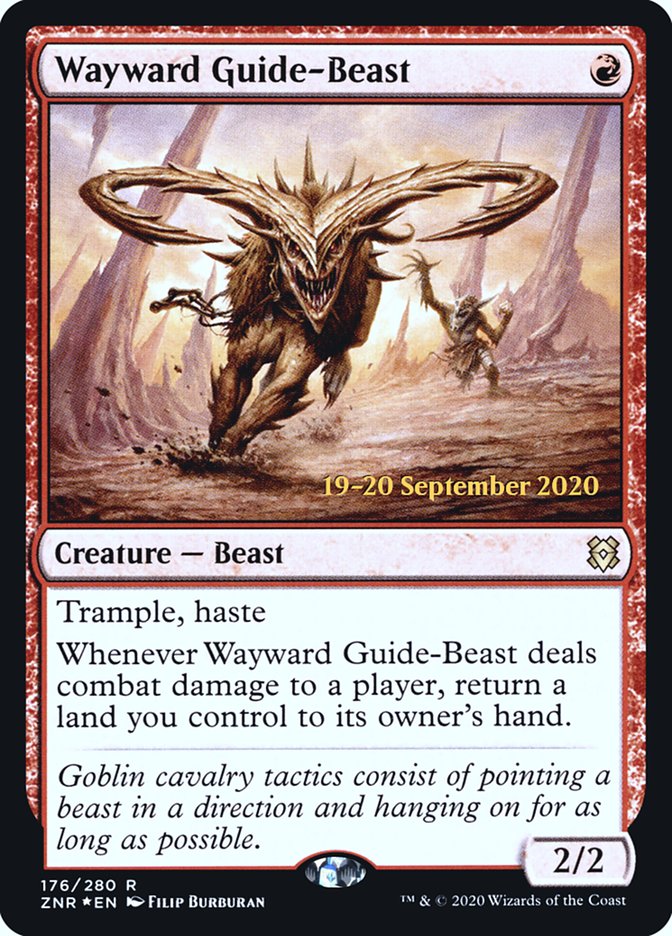 Wayward Guide-Beast [Zendikar Rising Prerelease Promos] | GrognardGamesBatavia