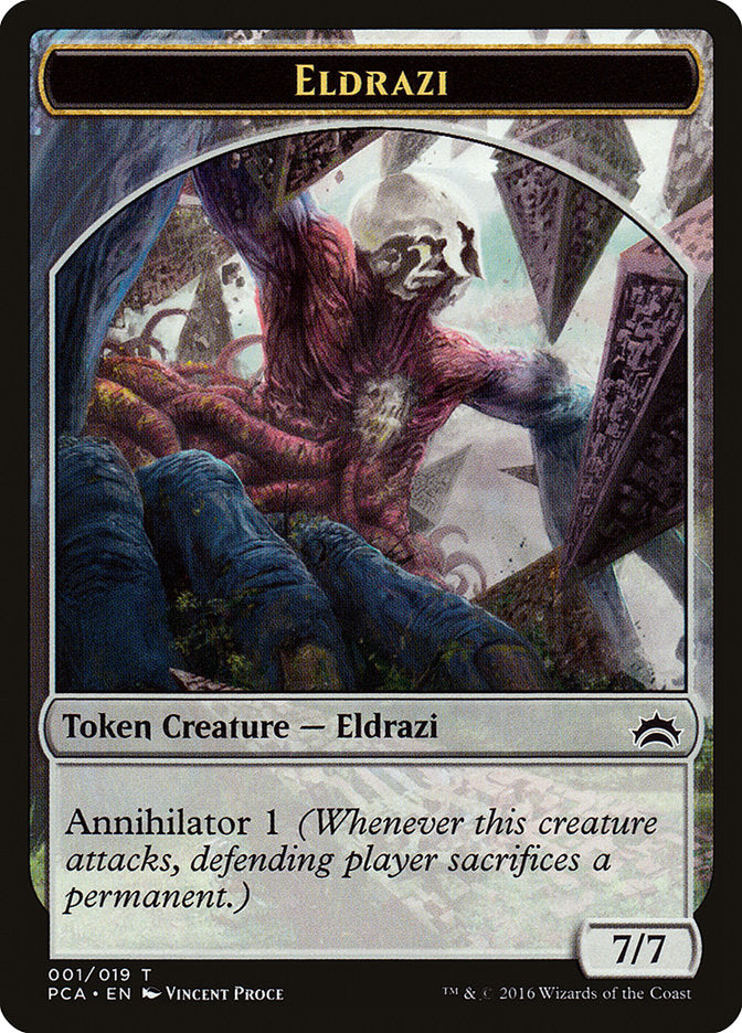 Eldrazi Spawn (002) // Eldrazi Double-Sided Token [Planechase Anthology Tokens] | GrognardGamesBatavia