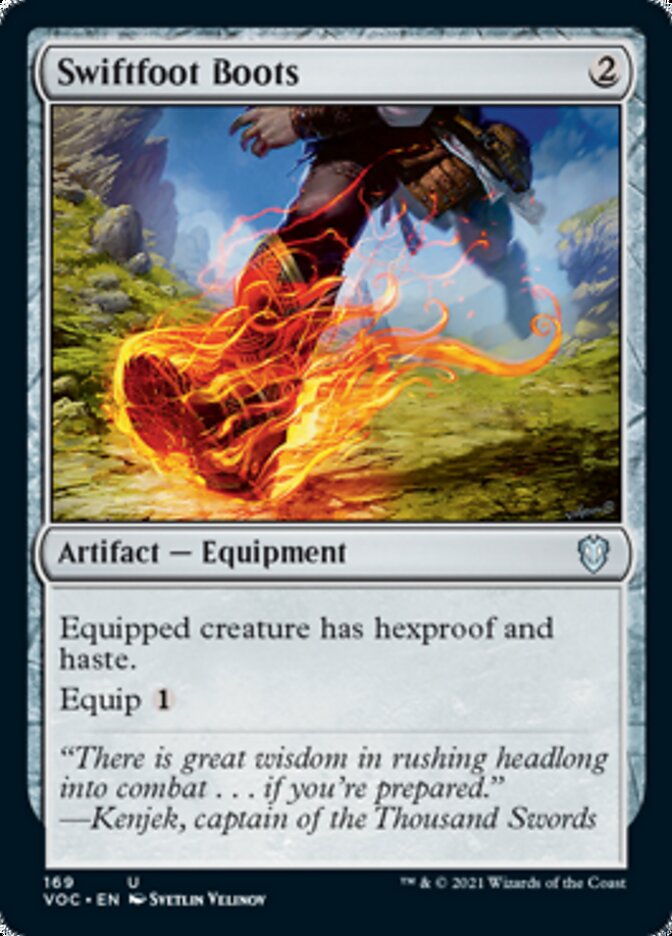 Swiftfoot Boots [Innistrad: Crimson Vow Commander] | GrognardGamesBatavia