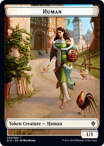 Human // Beast Double-Sided Token [Challenger Decks 2021 Tokens] | GrognardGamesBatavia