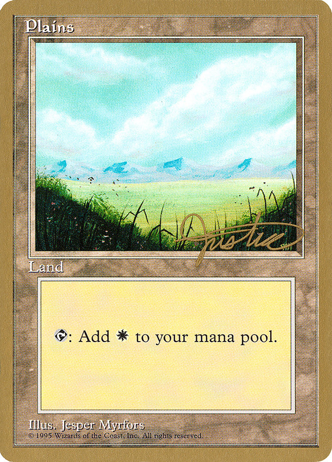 Plains (mj366) (Mark Justice) [Pro Tour Collector Set] | GrognardGamesBatavia