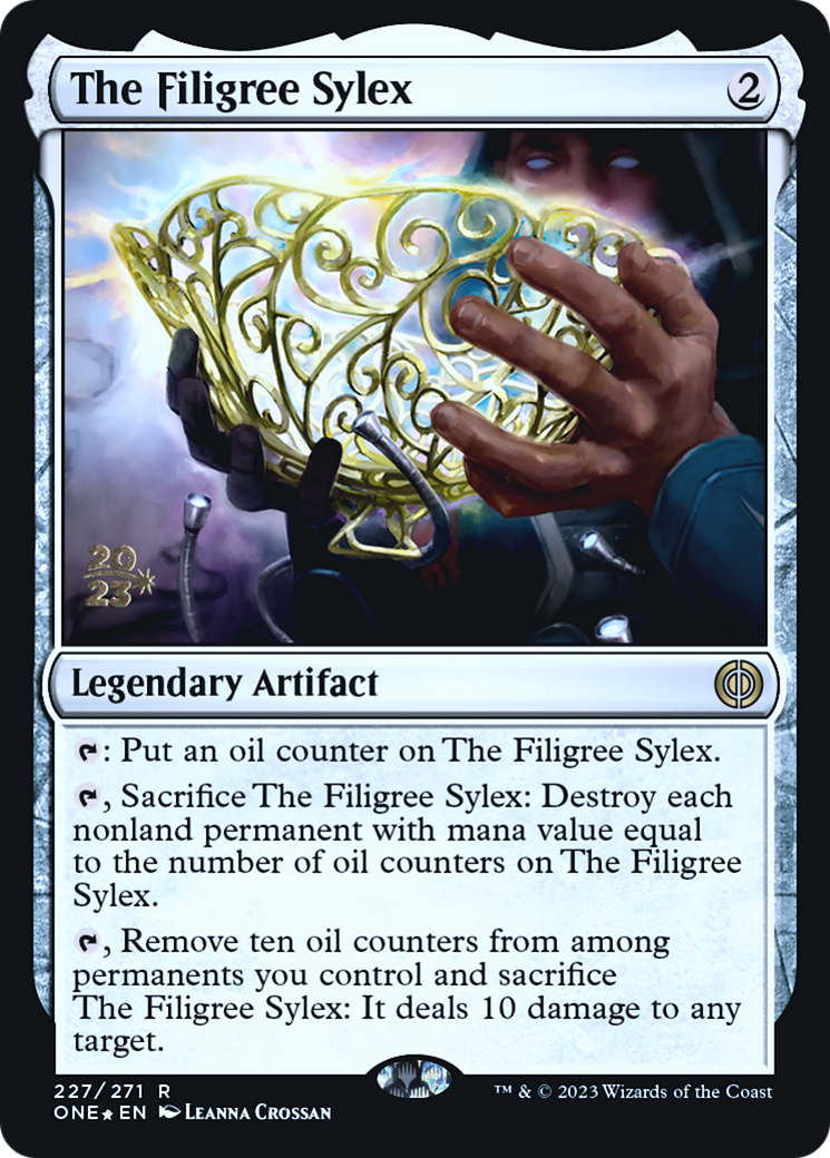 The Filigree Sylex [Phyrexia: All Will Be One Prerelease Promos] | GrognardGamesBatavia