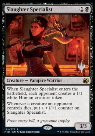 Slaughter Specialist (Promo Pack) [Innistrad: Midnight Hunt Promos] | GrognardGamesBatavia