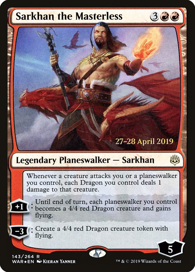 Sarkhan the Masterless [War of the Spark Prerelease Promos] | GrognardGamesBatavia