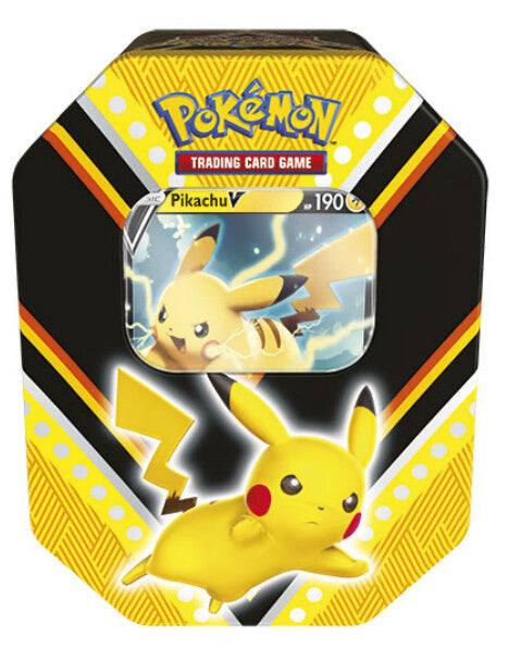 Sword & Shield - V Powers Tin (Pikachu V) (International Version) | GrognardGamesBatavia