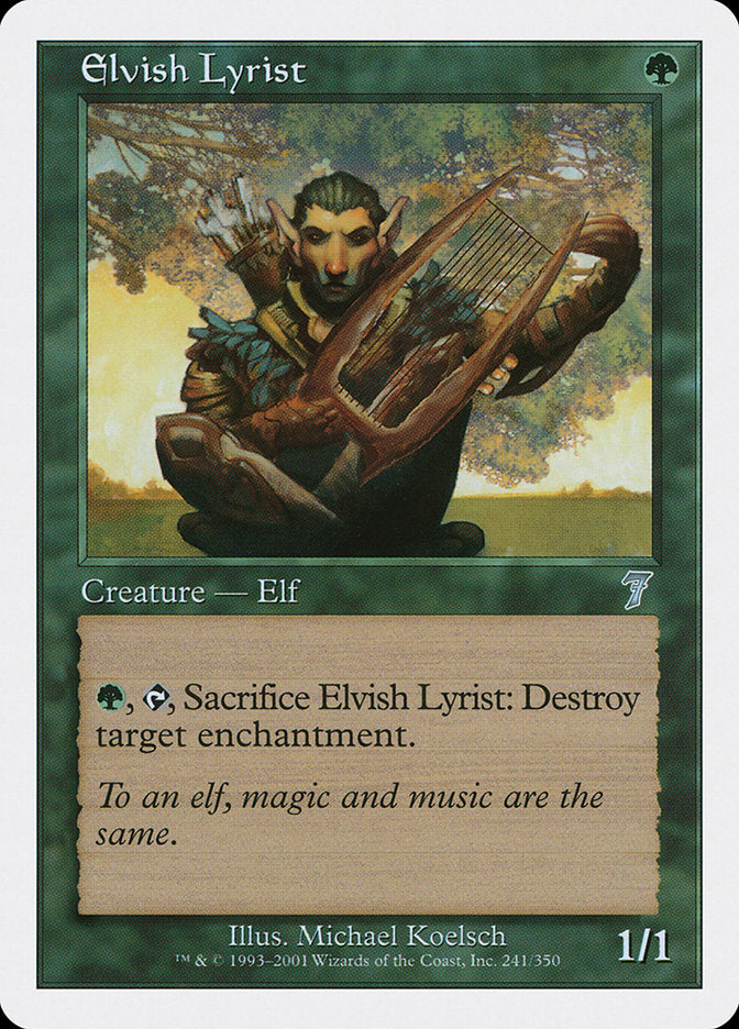 Elvish Lyrist [Seventh Edition] | GrognardGamesBatavia