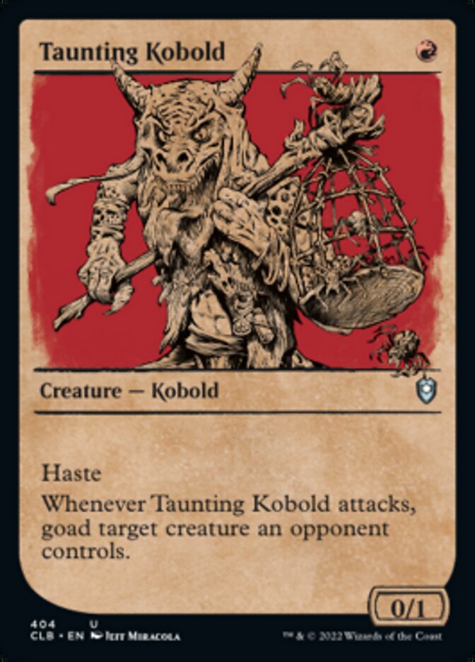 Taunting Kobold (Showcase) [Commander Legends: Battle for Baldur's Gate] | GrognardGamesBatavia