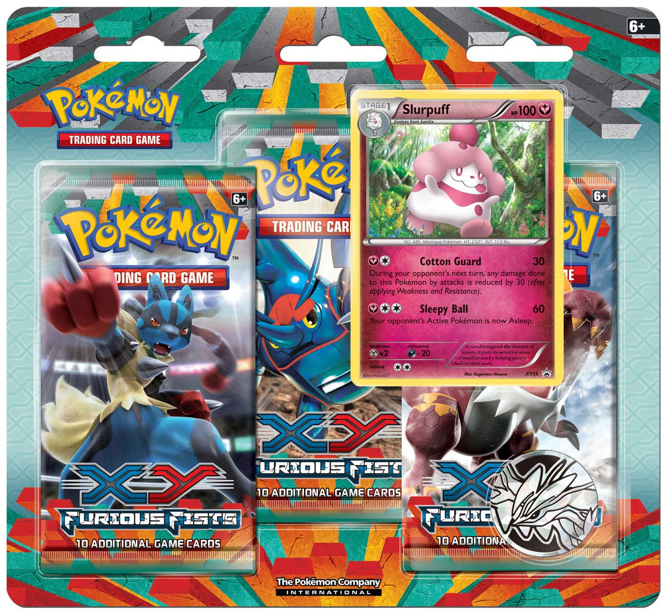 XY: Furious Fists - 3-Pack Blister Pack (Slurpuff) | GrognardGamesBatavia