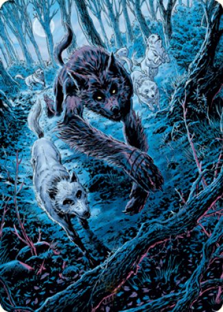 Untamed Pup Art Card [Innistrad: Midnight Hunt Art Series] | GrognardGamesBatavia