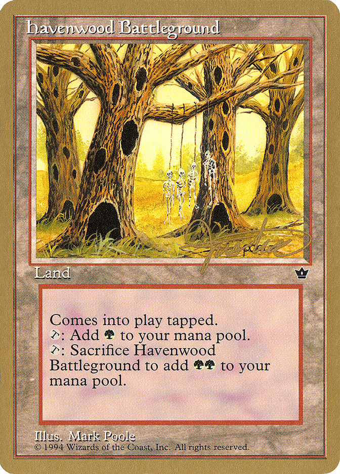 Havenwood Battleground (Mark Justice) [Pro Tour Collector Set] | GrognardGamesBatavia