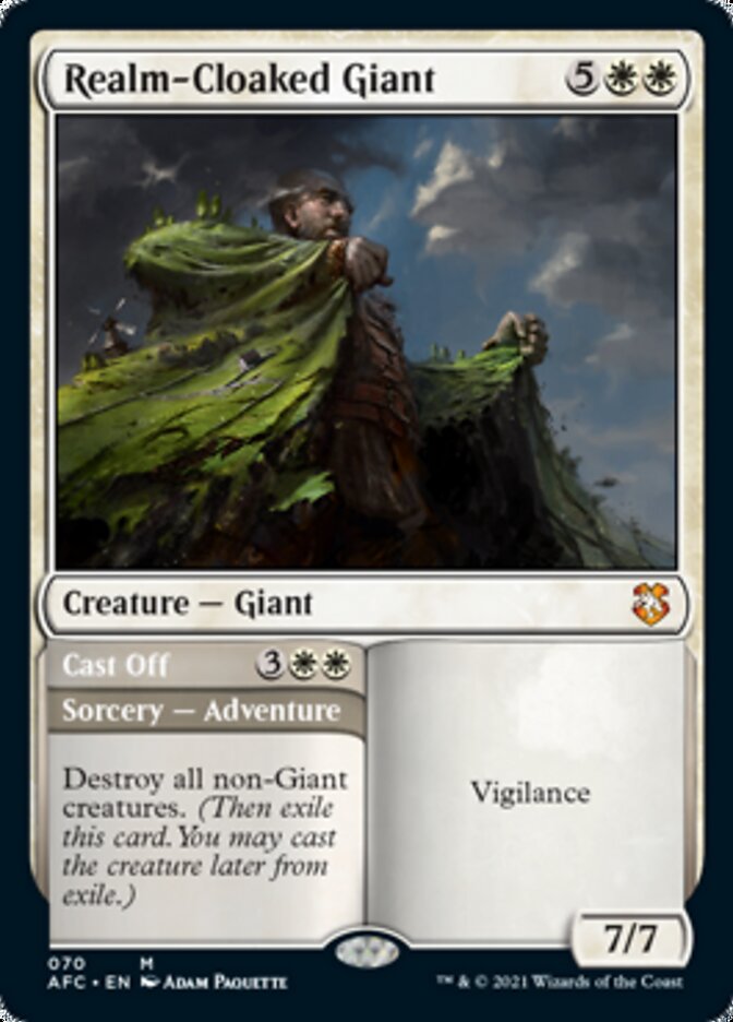 Realm-Cloaked Giant // Cast Off [Dungeons & Dragons: Adventures in the Forgotten Realms Commander] | GrognardGamesBatavia