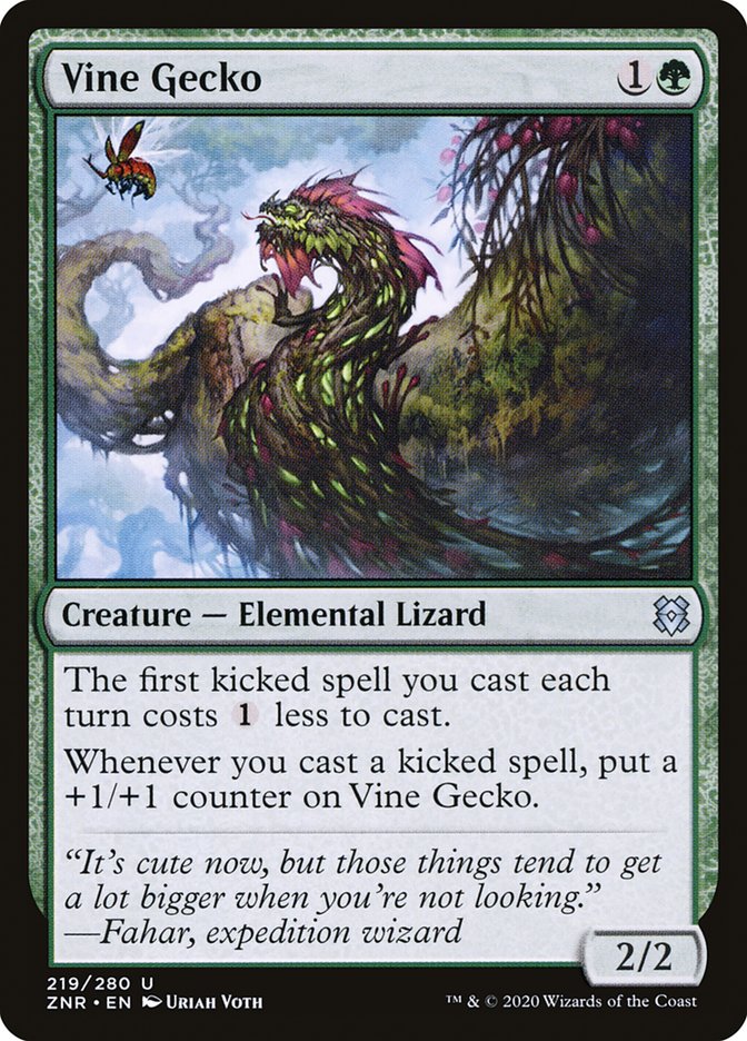 Vine Gecko [Zendikar Rising] | GrognardGamesBatavia