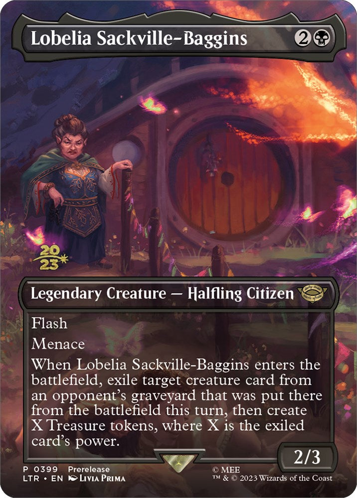 Lobelia Sackville-Baggins (399) [The Lord of the Rings: Tales of Middle-Earth Prerelease Promos] | GrognardGamesBatavia