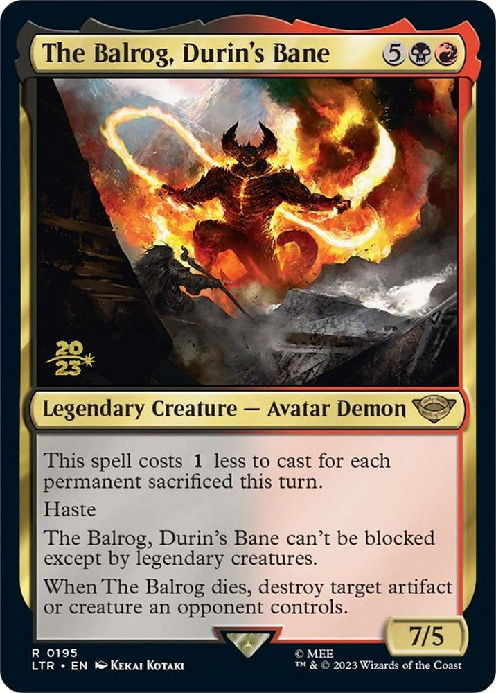 The Balrog, Durin's Bane [The Lord of the Rings: Tales of Middle-Earth Prerelease Promos] | GrognardGamesBatavia