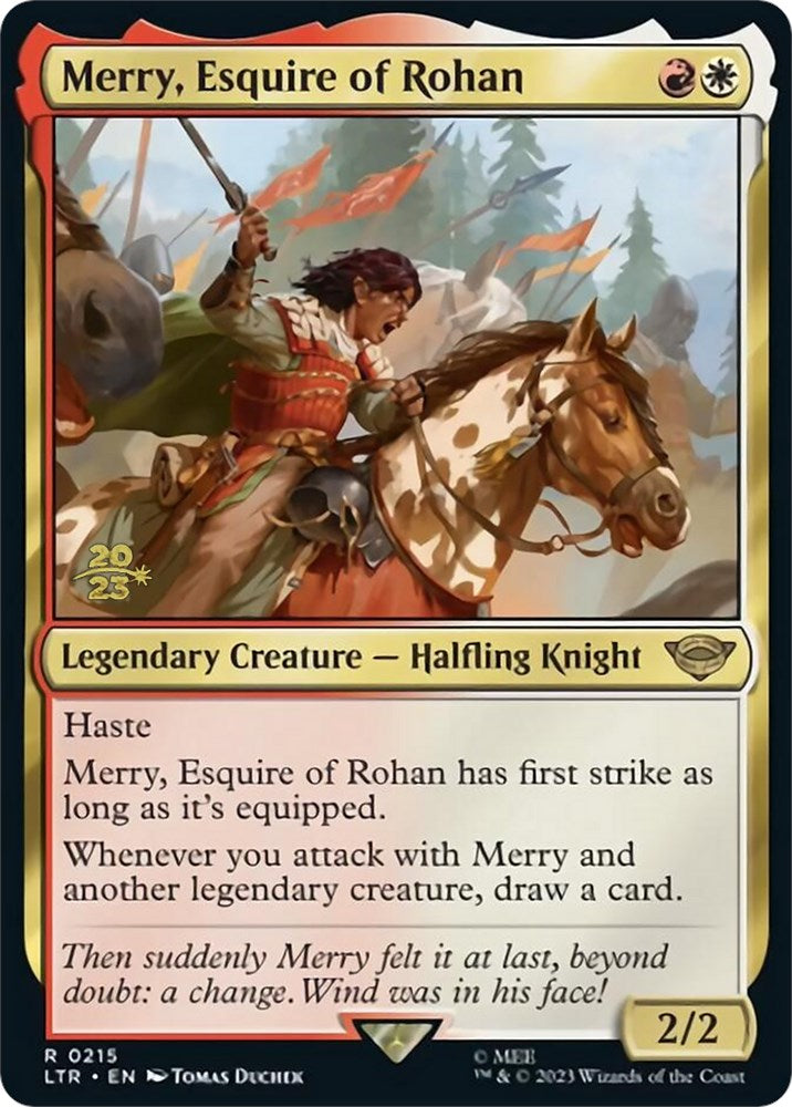 Merry, Esquire of Rohan [The Lord of the Rings: Tales of Middle-Earth Prerelease Promos] | GrognardGamesBatavia