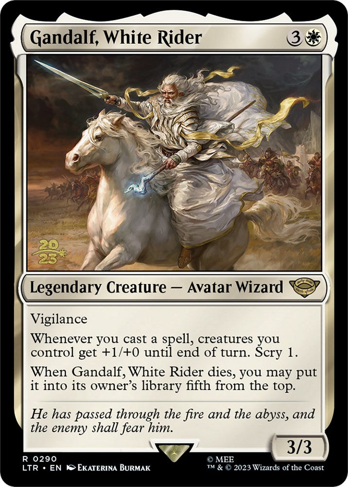 Gandalf, White Rider [The Lord of the Rings: Tales of Middle-Earth Prerelease Promos] | GrognardGamesBatavia