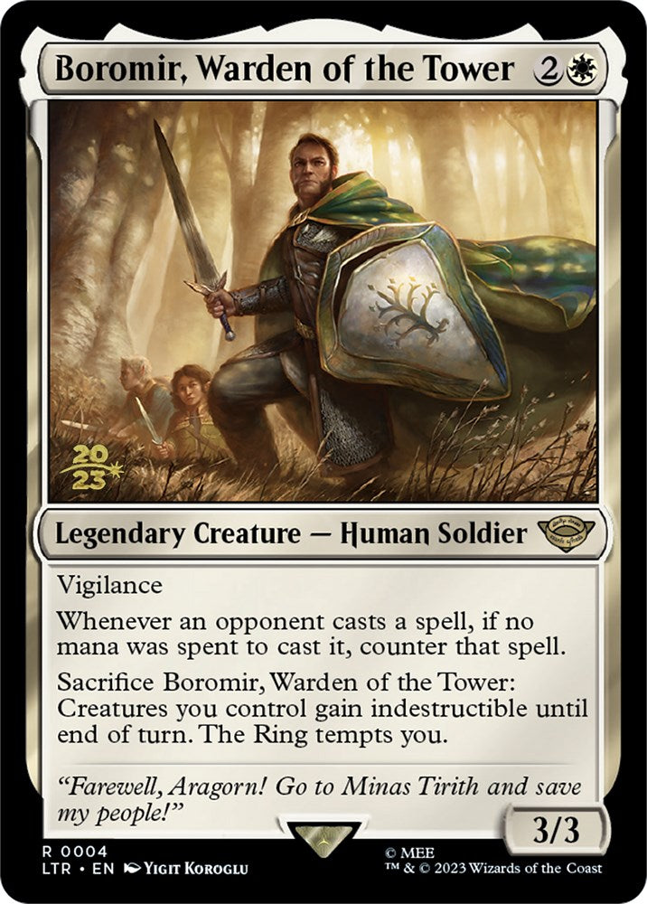 Boromir, Warden of the Tower [The Lord of the Rings: Tales of Middle-Earth Prerelease Promos] | GrognardGamesBatavia