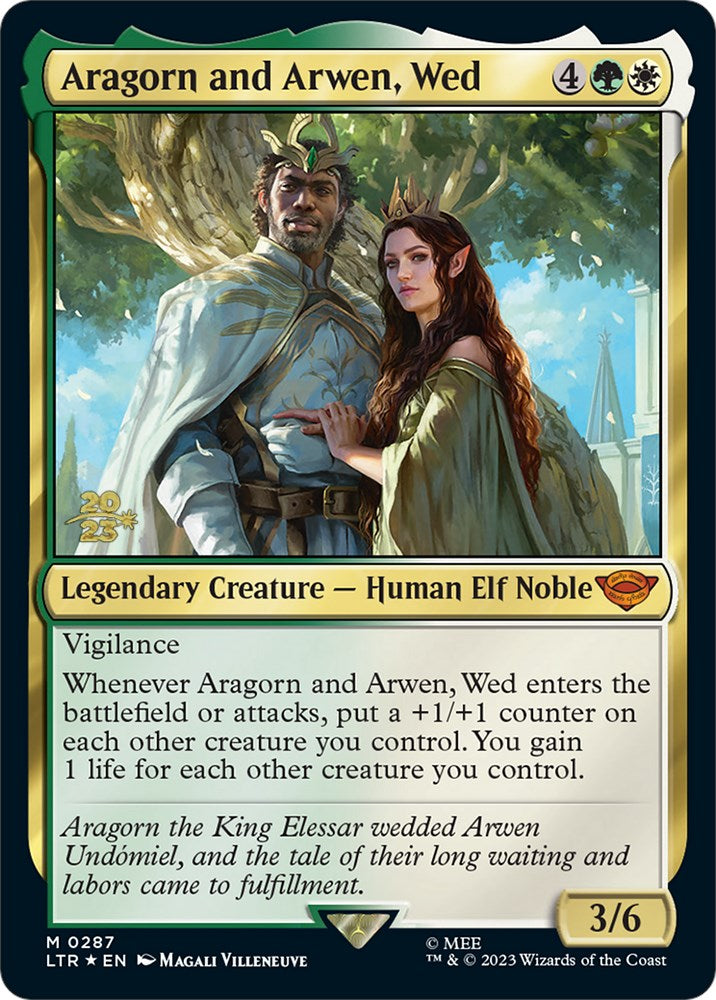 Aragorn and Arwen, Wed [The Lord of the Rings: Tales of Middle-Earth Prerelease Promos] | GrognardGamesBatavia