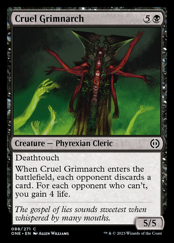Cruel Grimnarch [Phyrexia: All Will Be One] | GrognardGamesBatavia