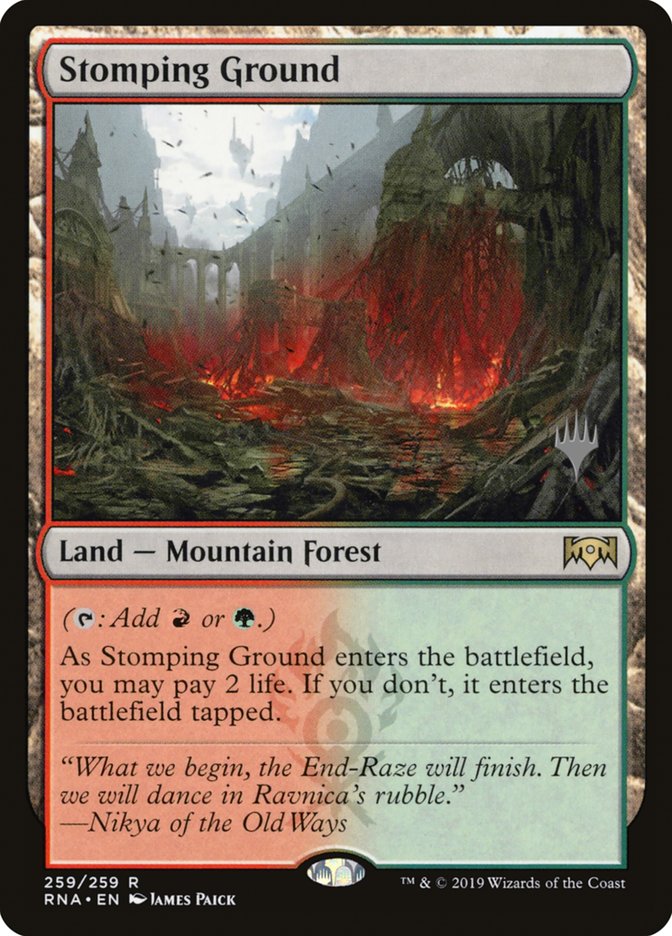 Stomping Ground (Promo Pack) [Ravnica Allegiance Promos] | GrognardGamesBatavia