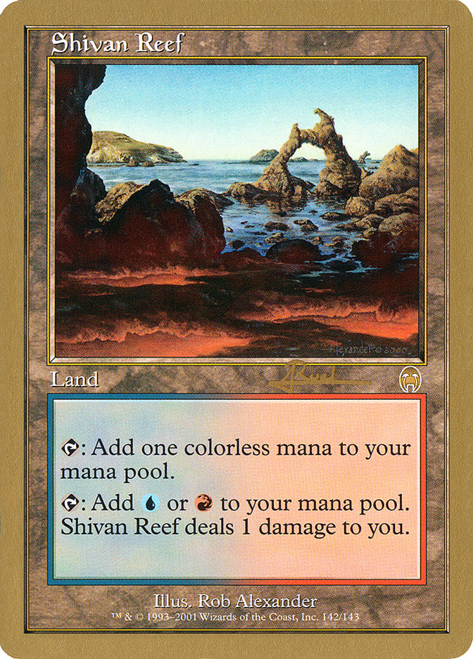 Shivan Reef (Antoine Ruel) [World Championship Decks 2001] | GrognardGamesBatavia