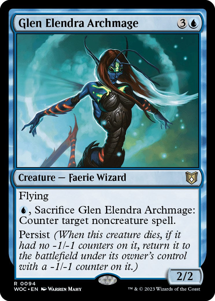 Glen Elendra Archmage [Wilds of Eldraine Commander] | GrognardGamesBatavia