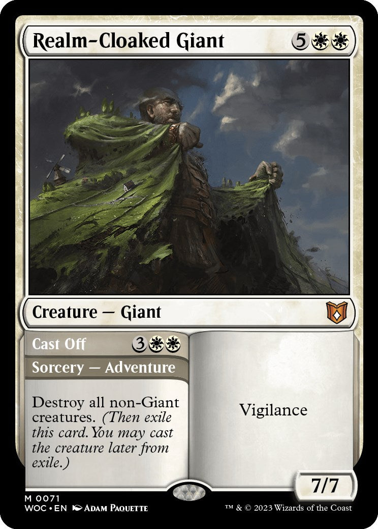 Realm-Cloaked Giant // Cast Off [Wilds of Eldraine Commander] | GrognardGamesBatavia