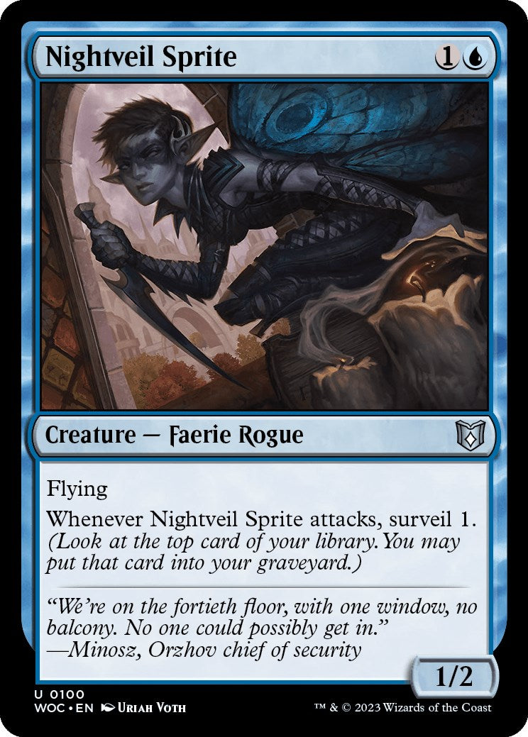 Nightveil Sprite [Wilds of Eldraine Commander] | GrognardGamesBatavia