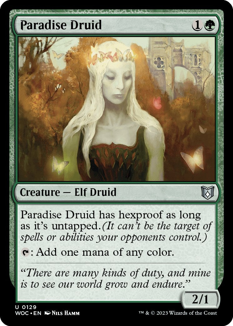 Paradise Druid [Wilds of Eldraine Commander] | GrognardGamesBatavia