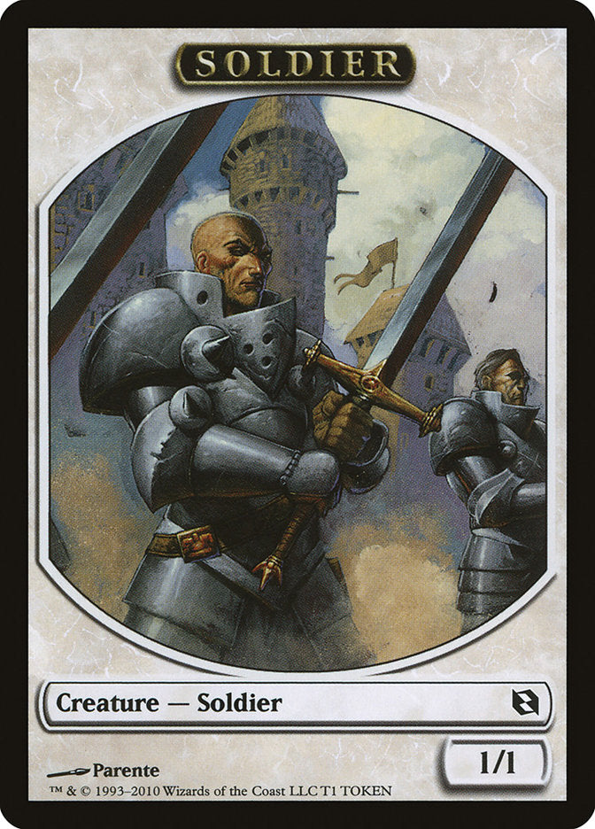 Soldier Token [Duel Decks: Elspeth vs. Tezzeret Tokens] | GrognardGamesBatavia