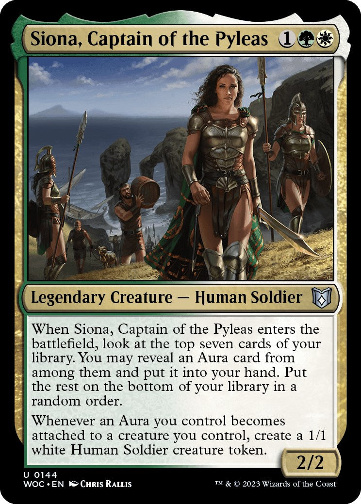 Siona, Captain of the Pyleas [Wilds of Eldraine Commander] | GrognardGamesBatavia