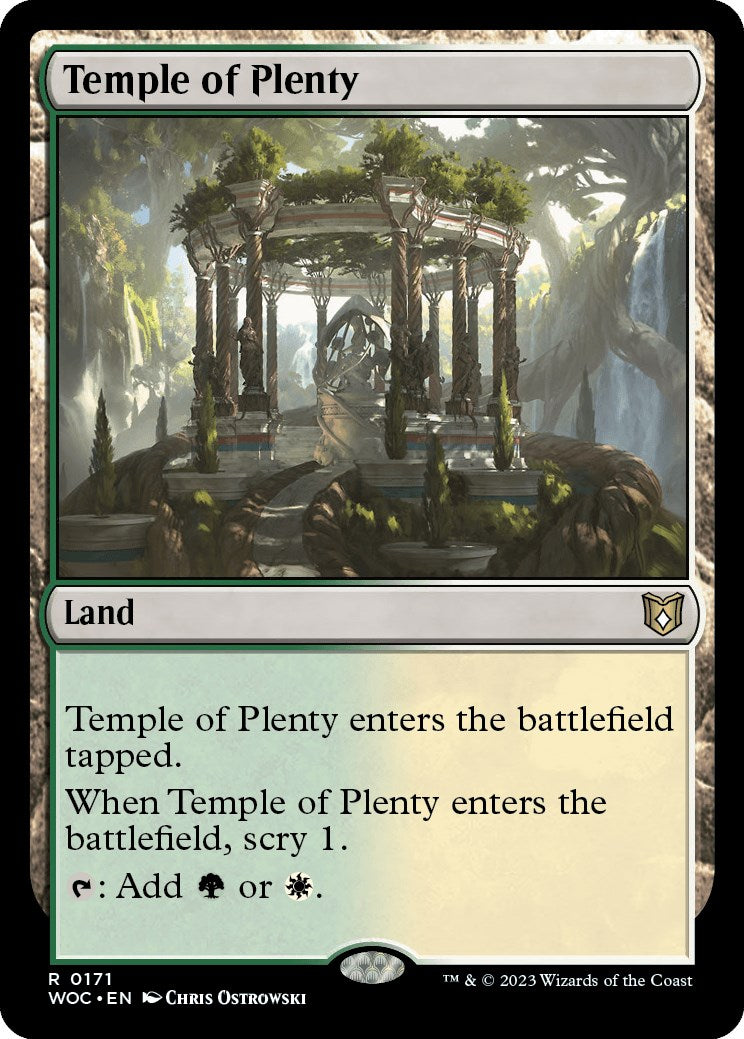 Temple of Plenty [Wilds of Eldraine Commander] | GrognardGamesBatavia