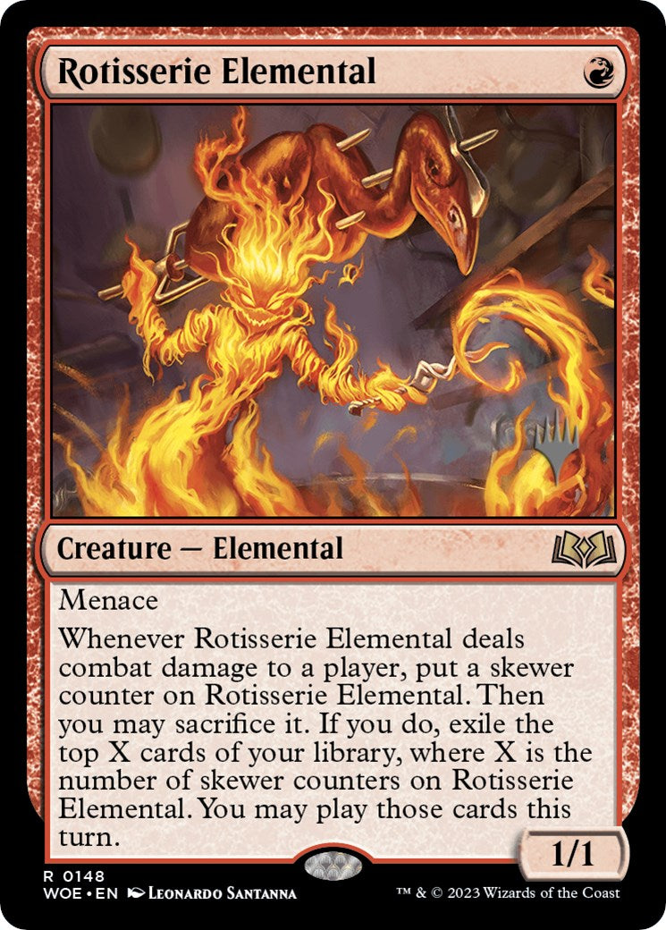 Rotisserie Elemental (Promo Pack) [Wilds of Eldraine Promos] | GrognardGamesBatavia