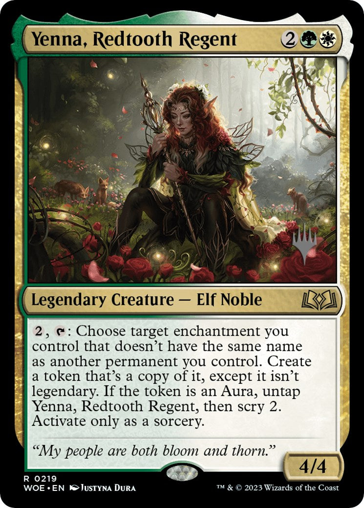 Yenna, Redtooth Regent (Promo Pack) [Wilds of Eldraine Promos] | GrognardGamesBatavia