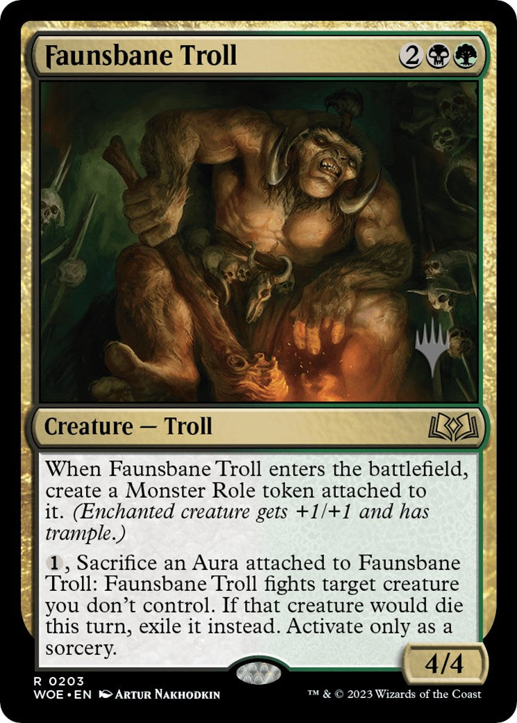 Faunsbane Troll (Promo Pack) [Wilds of Eldraine Promos] | GrognardGamesBatavia